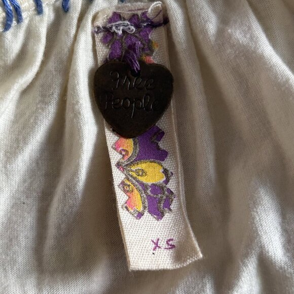 Free People Embroidered Cutaway Tank in Natural ASO Alex Russo - Picture 11 of 14